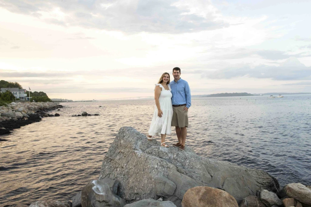 Christina & Curt: a summer coastal session in Bonnet Shore, Rhode Island