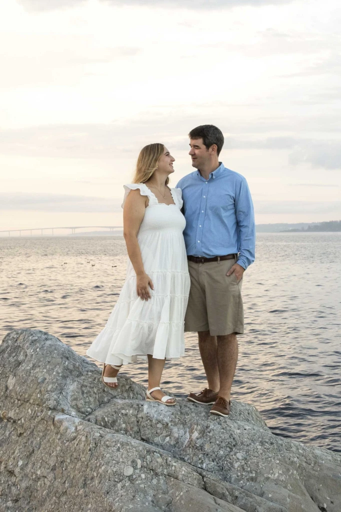 Christina & Curt: a summer coastal session in Bonnet Shore, Rhode Island