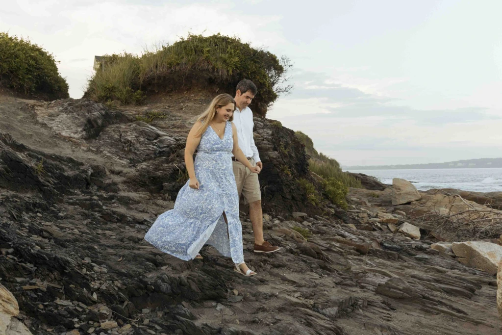 Christina & Curt: a summer coastal session in Bonnet Shore, Rhode Island