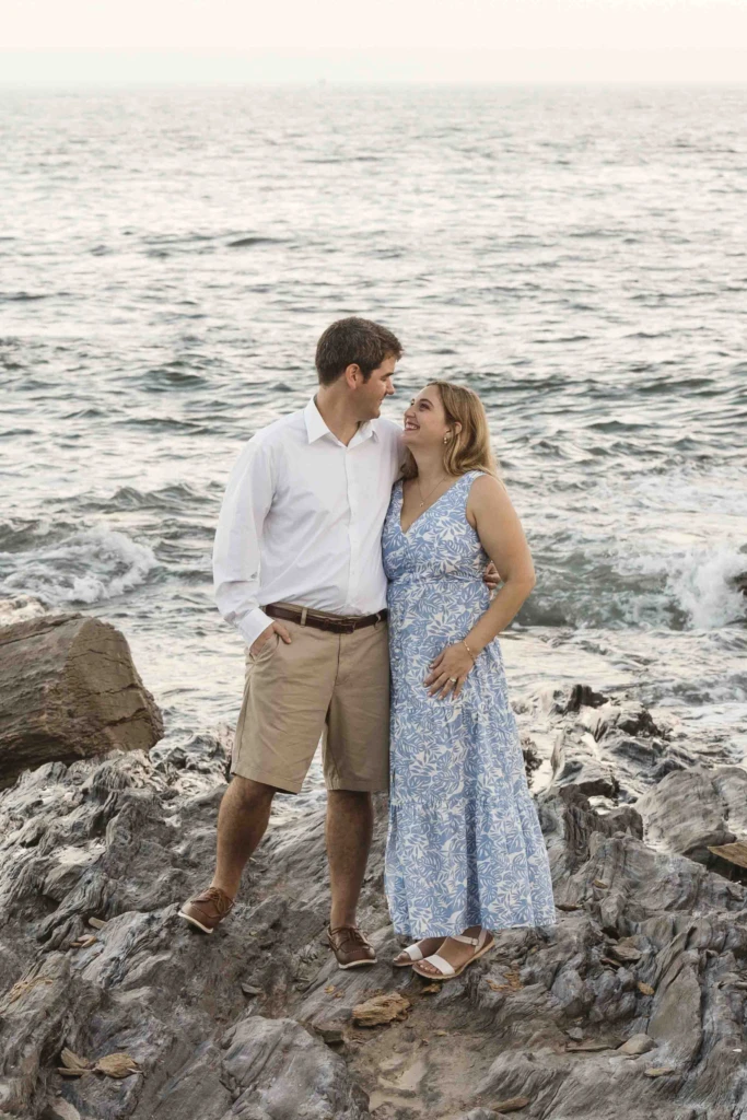 Christina & Curt: a summer coastal session in Bonnet Shore, Rhode Island