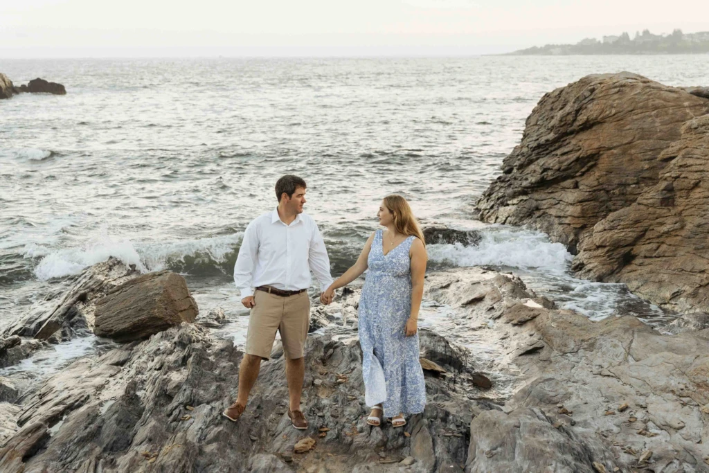 Christina & Curt: a summer coastal session in Bonnet Shore, Rhode Island
