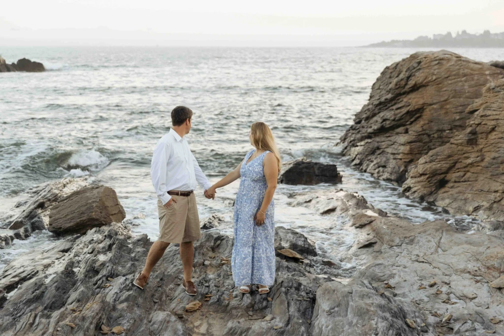 Christina & Curt: a summer coastal session in Bonnet Shore, Rhode Island
