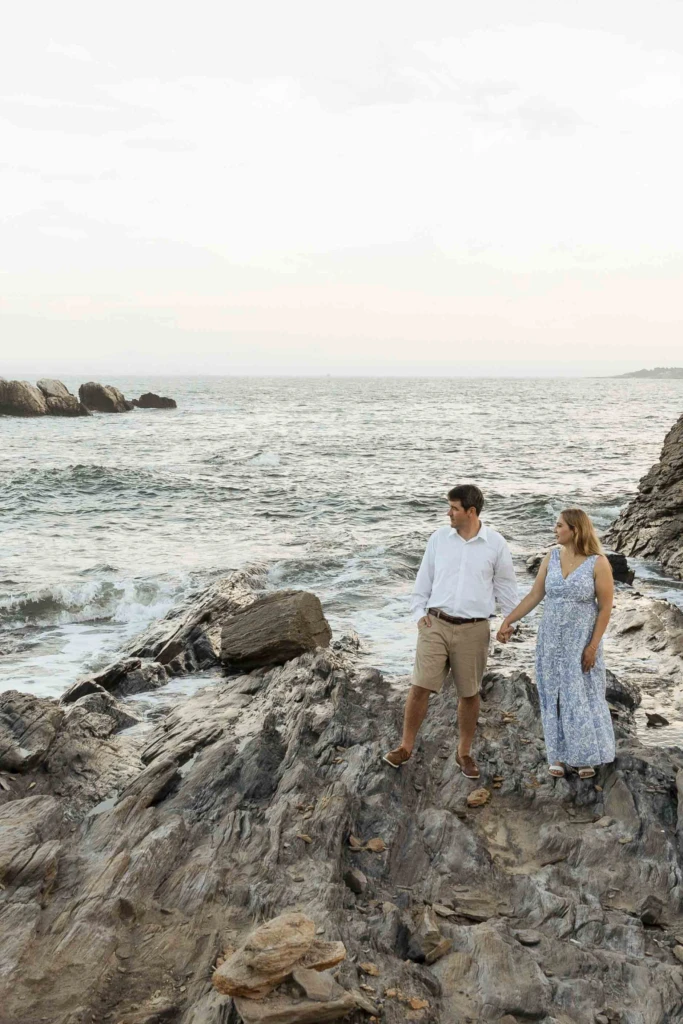 Christina & Curt: a summer coastal session in Bonnet Shore, Rhode Island