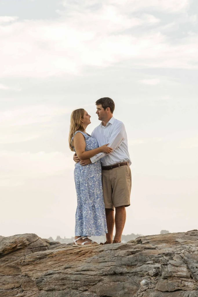 Christina & Curt: a summer coastal session in Bonnet Shore, Rhode Island