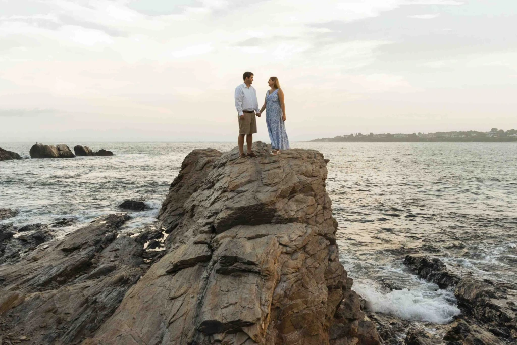 Christina & Curt: a summer coastal session in Bonnet Shore, Rhode Island