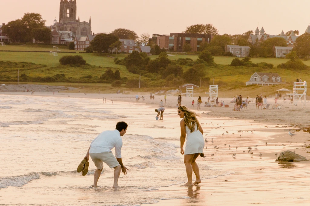 Jacqlyne & Kevin: a coastal engagement in Newport, Rhode Island