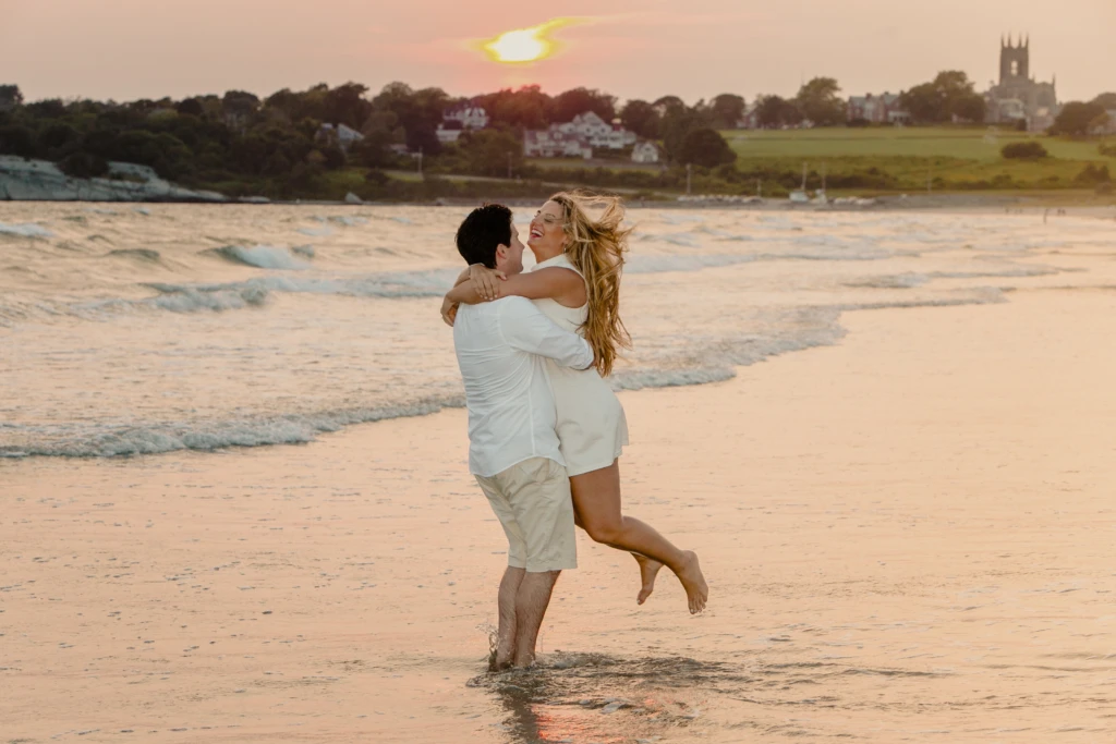 Jacqlyne & Kevin: a coastal engagement in Newport, Rhode Island