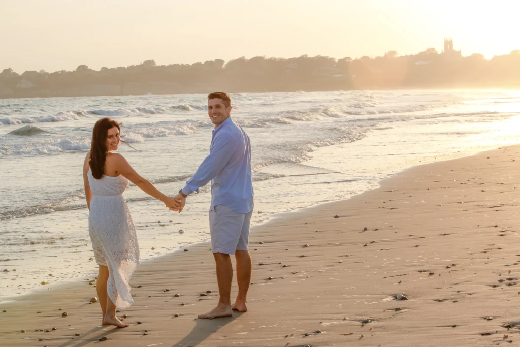 Melissa & Ryan: a warm outdoor session in Newport, Rhode Island