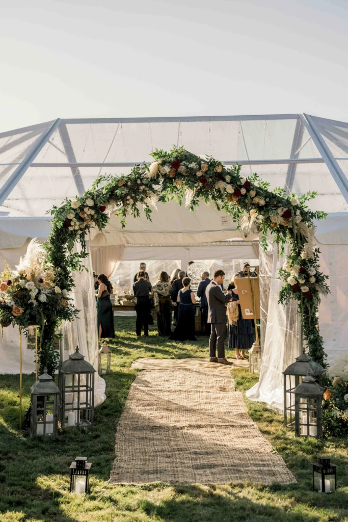 Nicole & Michael: a tented wedding in Jamestown, Rhode Island