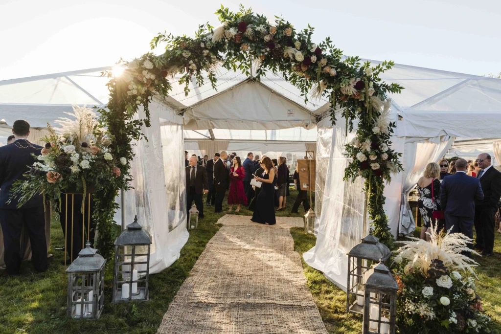 Nicole & Michael: a tented wedding in Jamestown, Rhode Island