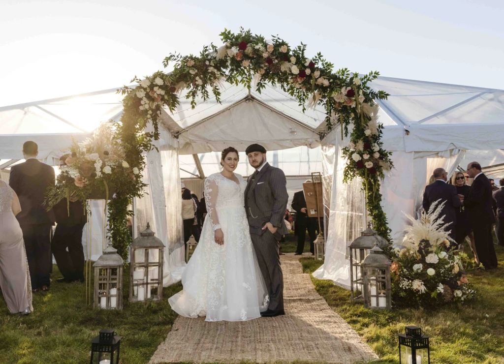 Nicole & Michael: a tented wedding in Jamestown, Rhode Island
