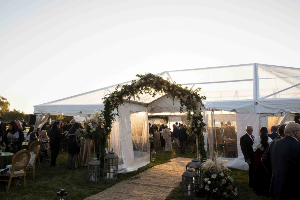 Nicole & Michael: a tented wedding in Jamestown, Rhode Island
