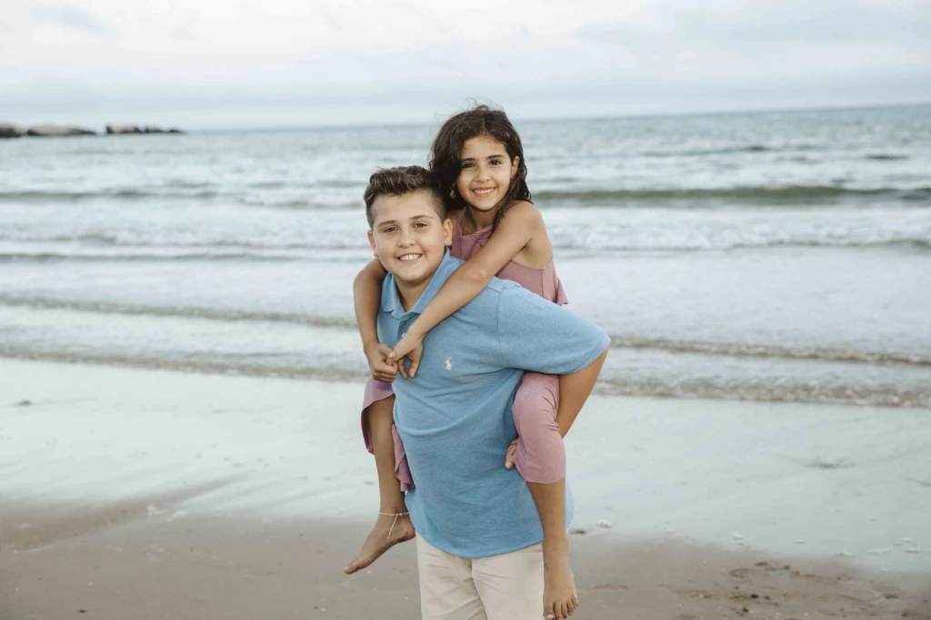 The George Family: a family session at the beach